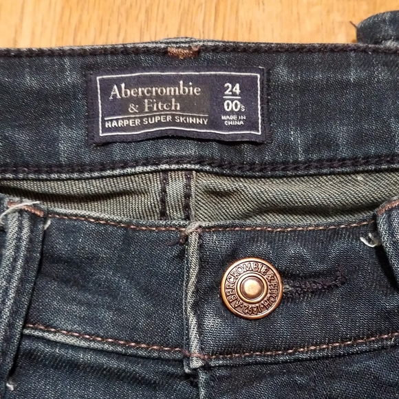 Abercrombie & Fitch Harper Super Skinny Jeans Size 24/00s - Picture 6 of 7